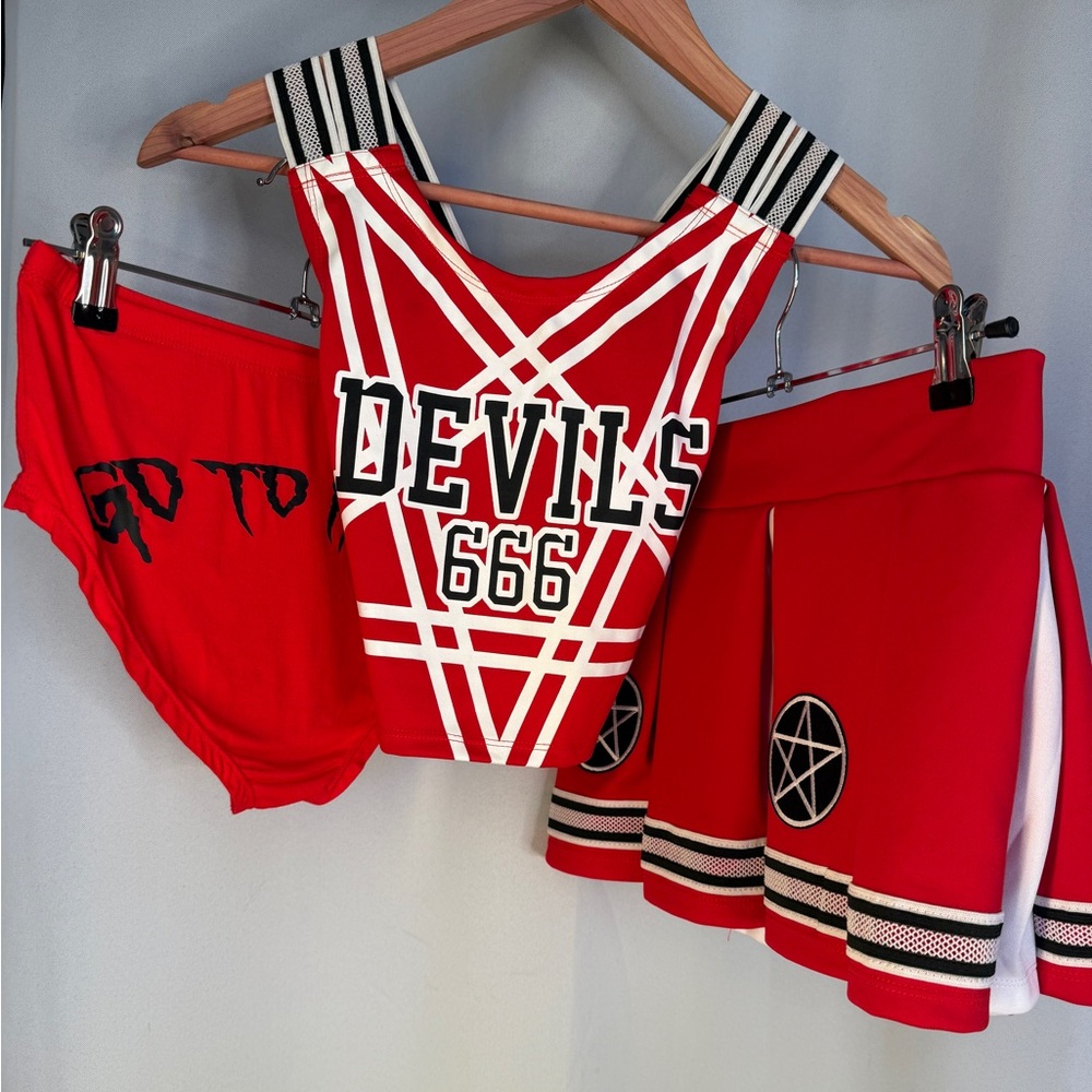 Dolls Kill Red Devils Cheer Set